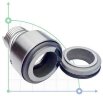 Sello mecánico Hilge R-HLG 19, L, SS/CAR, EPDM, 304, 2H