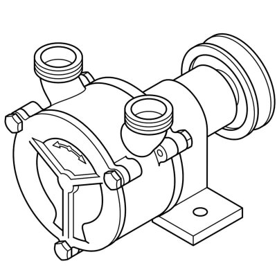Flüssigkeitsring-Wirbelpumpe LIVERANI SPECIAL NEOS 3/4, 29 l/min, AISI 316, ohne Motor