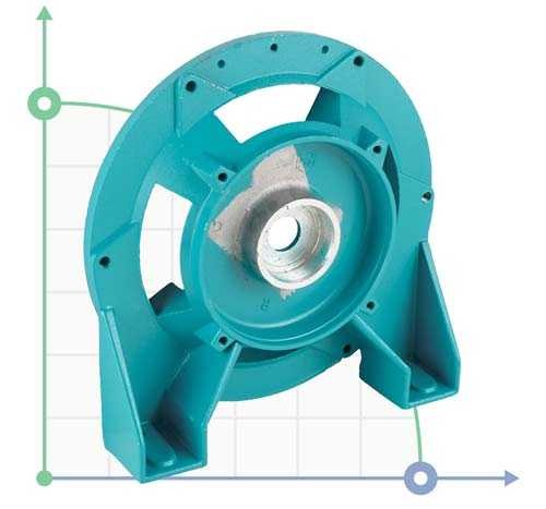 Shield-leg front for centrative self-assembling pumps Aquatica, 775312015