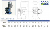 Перистальтичний насос для клея FLUIMAC HELIOS AS 15 FX 115 л/год, 0,18 кВт, 47 об/хв