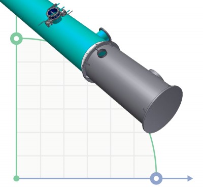 Колона виділення домішок 1200 мідь