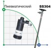 Pompe pour fûts BTS-HD-A1+SS304-1500mm (avec entraînement pneumatique)