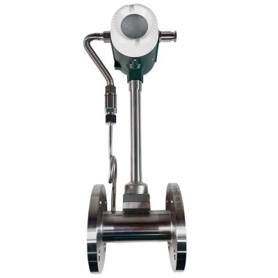 DN50 Stainless steel vortex flow meter KLUGB DN50/PN16 RF DIN flange, for steam, 0,175-1,75 t/h, <1.6 MPa, <250°C, 4-20mA, ExdIIBT6