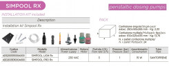 Перистальтический дозирующий насос AQUA PDP SIMPOOL RX 03-01-230V - SANTOPRENE - COMPLETE WHITE - ADPST1