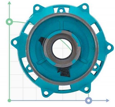 Крышка электродвигателя передняя для 775269, 7752693, 7752703, 775272, 7752733 Aquatica (775269015)