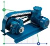 Pompa do transportu produktów petrochemicznych VANE PUMP YB-50 2" V-BELT DRIVE 300 l/min, 2,2 kW, 640 rpm, 380V, Ex