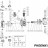 Шаровое седло с прокладкой PTFE N°41, PP, PHOENIX P65, P100, P101