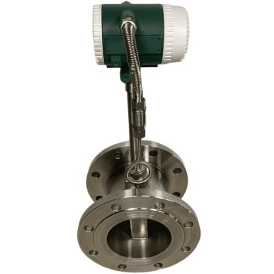 DN150 Medidor de flujo vortex de acero inoxidable KLUGB DN150/PN16 RF brida DIN, para vapor 1.75-17.5 t/h <1,6 MPa, <250°C, 4-20mA, ExdIIBT6