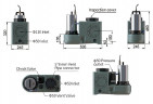 Elevador individual con mando a distancia AIZL-750W, 18/11,5, 0,75 kW, 220V, 2800 rpm