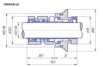 Sello mecánico Grundfos R-706H (CR) 16, SIC/SIC, EPDM, 304