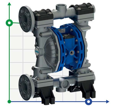 Seko Duotek AF400 ALU pneumatic diaphragm pump