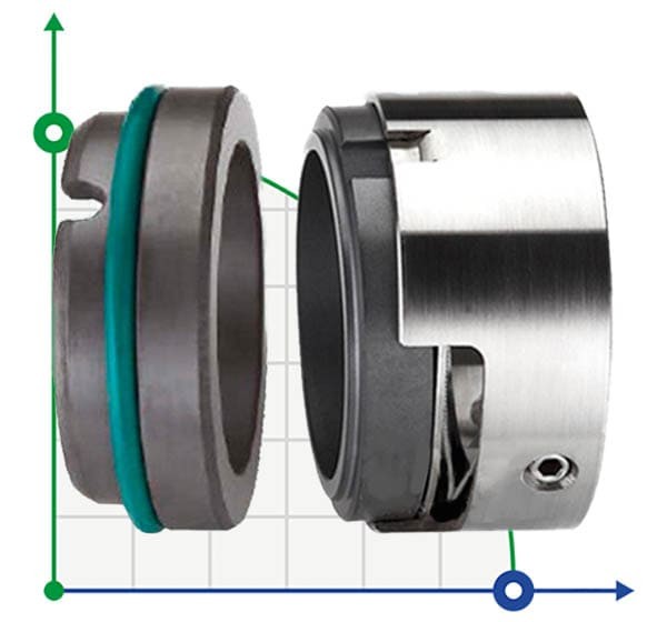 Уплотнение механическое торцевое R-M7N 25, SIC/SIC, VITON, 304, G9