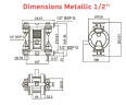 Насос пневматичний мембранний AlphaDynamic RUBY 115S-P-TST-T