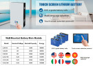 Аккумуляторная батарея CLW-48V 200Ah, LiFePO4, LFP с сенсорным экраном настенный тип