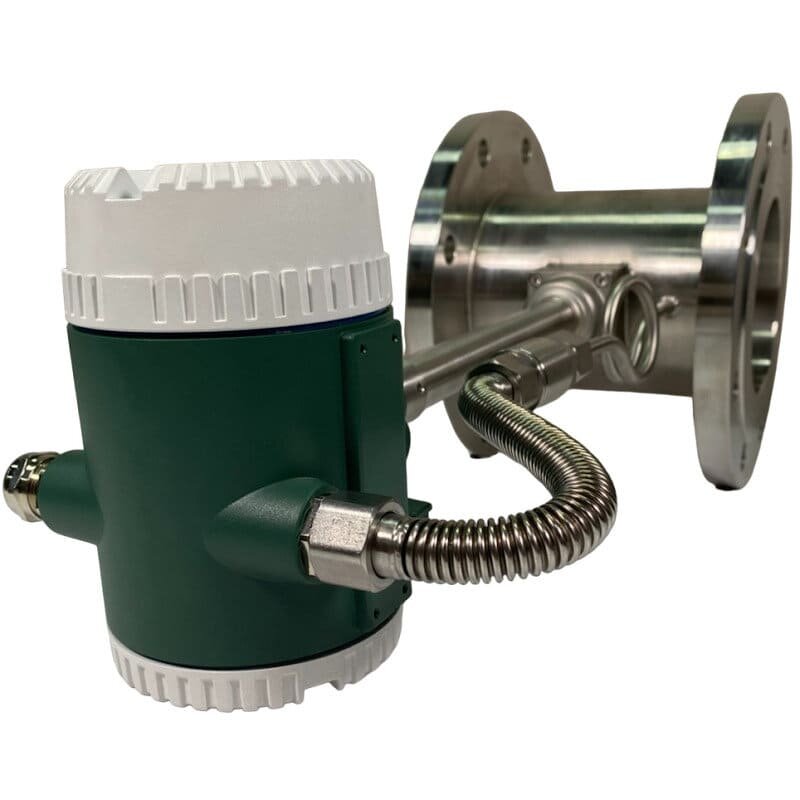 DN125 Caudalímetro vortex de acero inoxidable KLUGB DN125/PN16 RF brida DIN, para vapor 0.75-11 t/h <1,6 MPa, <250°C, 4-20mA, ExdIIBT6