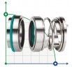 Одинарное торцевое уплотнение R-113 40, SIC/SIC, VITON, 304