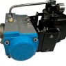 PN6 DN100 Засувка Батерфляй, корпус і диск AISI 304, PTFE з пневмоприводом Ex одинарної дії (з пружиною), позиціонер 4-20MA