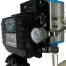 PN6 DN100 Засувка Батерфляй, корпус і диск AISI 304, PTFE з пневмоприводом Ex одинарної дії (з пружиною), позиціонер 4-20MA