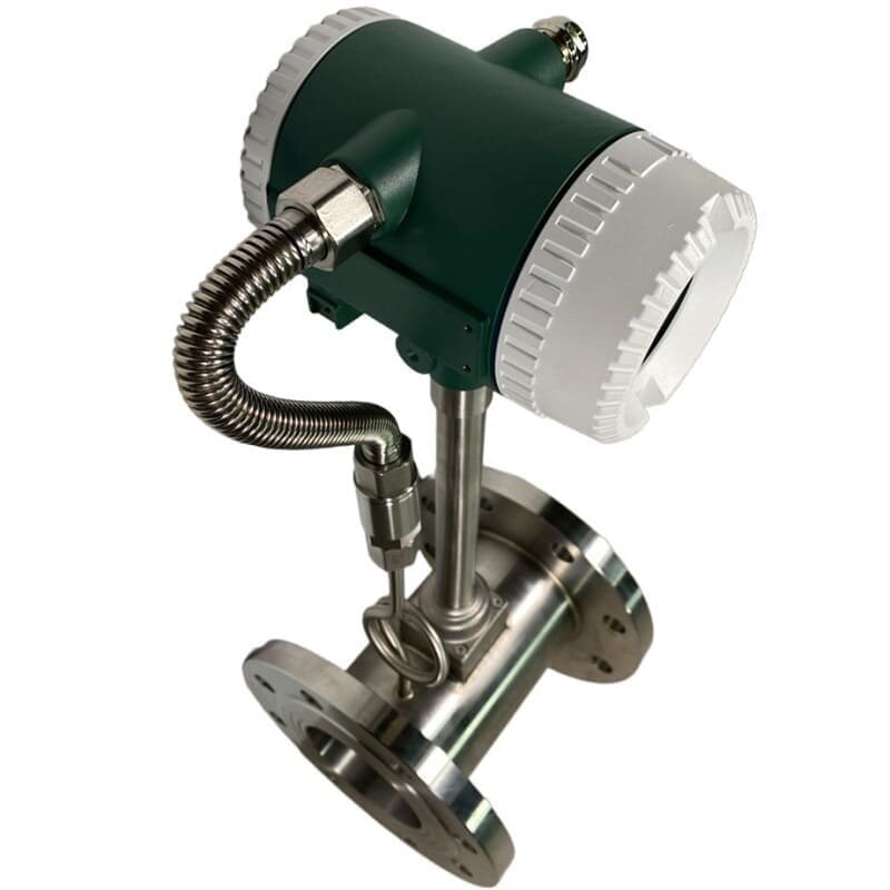 DN100 Medidor de flujo vortex de acero inoxidable KLUGB DN100/PN16 RF brida DIN, para vapor 0.5-7.5 t/h <1,6 MPa, <250°C, 4-20mA, ExdIIBT6