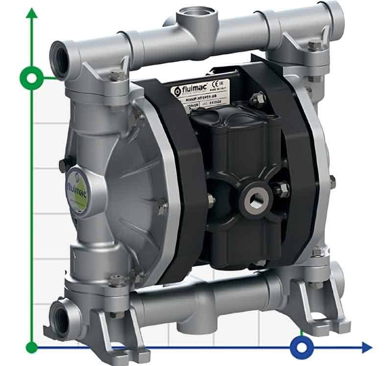 Druckluftmembranpumpe PHOENIX P60 ALU EPDM, 65 l/min für PVAc-Klebstoffe