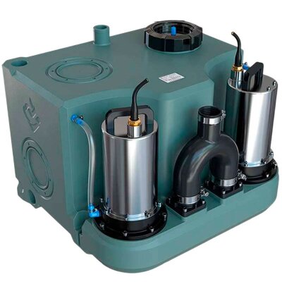 KNS solo lift for summer cottages and private houses with two pumps and a control panel AIZL-750W Double, 18/11.5, 0.75 kW, 220V, 2800 rpm