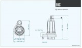 Bomba sumergible Dreno BIC EVO 40-2/056 M con impulsor de dos canales