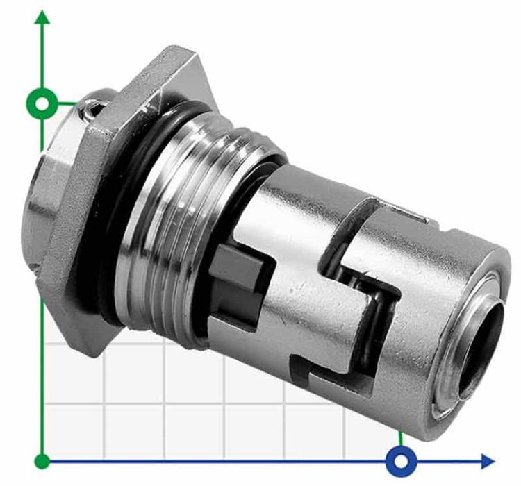 Торцевое уплотнение для Grundfos R-706H (CR) 22, SIC/SIC, VITON, 304