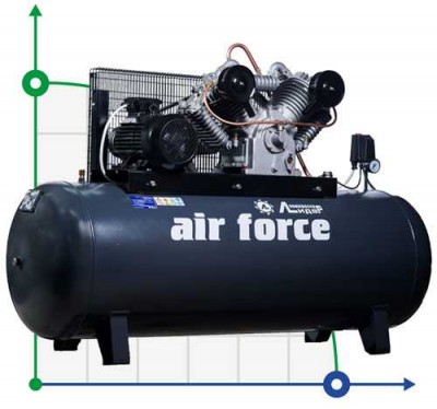 Поршневий компресор Лідер ВКП W1100-10-500