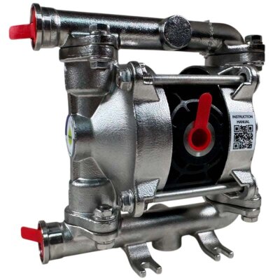 Bomba neumática de diafragma PHOENIX P20 AISI316 HYTREL+PTFE, 20 l/min