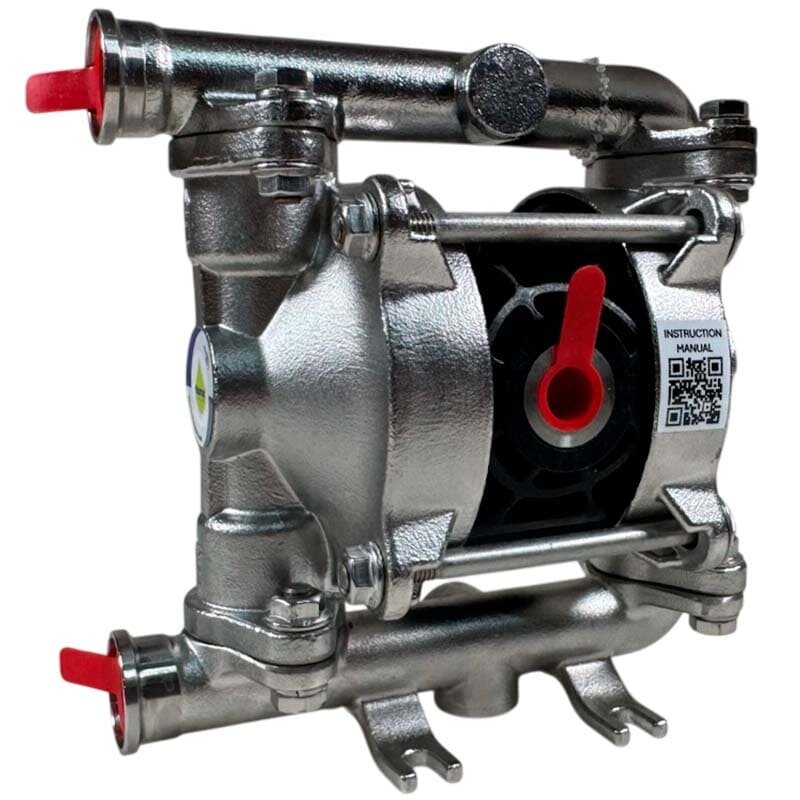 Пневматичний мембранний насос PHOENIX P20 AISI316 HYTREL+PTFE, 20 л/хв