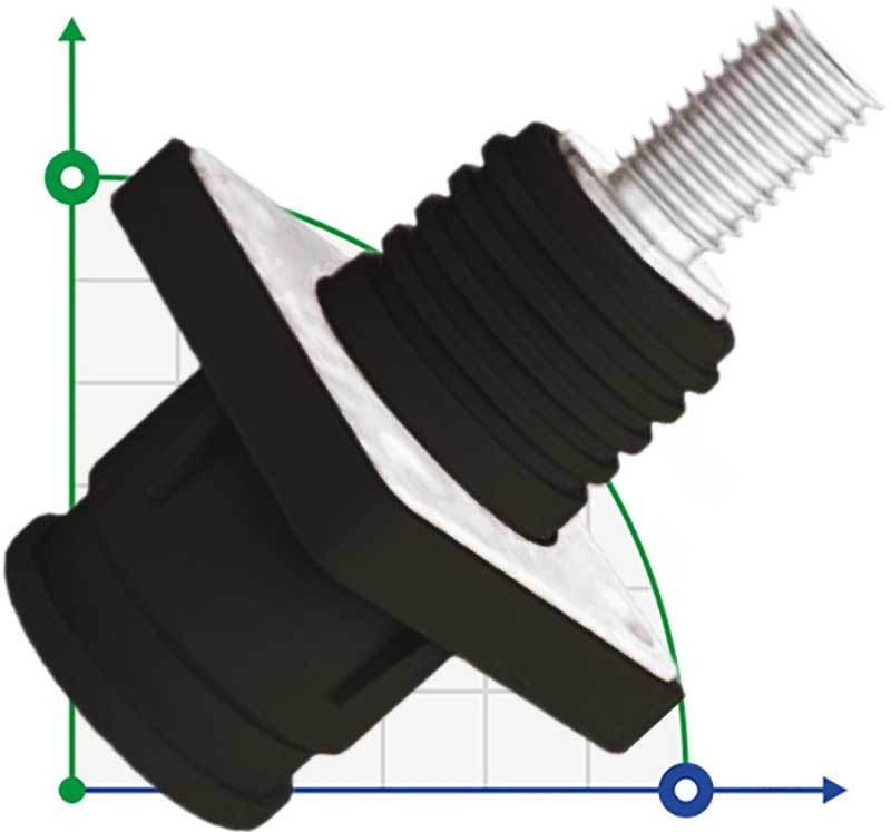 JC-CN14-S-03-LD, 450A, 1500V CC conector de batería tipo tornillo, negro