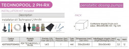 Doppelte Schlauchdosierpumpe AQUA PDP TECHNOPOOL PH-RX 1,4-1/3-1 SANTOPRENE/SANTOPRENE 230V SCHWARZ