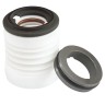 Garniture mécanique pour pompe chimique QHB avec soufflet PTFE R-WB3 25, L, CAR/SIC, VITON, 304