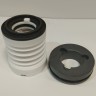 Garniture mécanique pour pompe chimique QHB avec soufflet PTFE R-WB3 25, L, CAR/SIC, VITON, 304