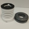 Garniture mécanique pour pompe chimique QHB avec soufflet PTFE R-WB3 25, L, CAR/SIC, VITON, 304