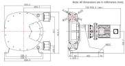 Індустріальний шланговий насос JXHIN-40-CI+SS-F-NBR-P, 3.28 м3/год, 2,2 кВт, 16 бар, 380В