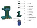 QP-20SK, GFRPP-0,12 kW, 60 l/min, 3m химический насос