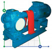 Zahnradpumpe für zähflüssige Produkte EMSE EDP 1030, DN80, 30 m3/h, 4 bar, 11 kW, 1000 U/min, C-Stahl, Ex, PLAN 01 API SEAL
