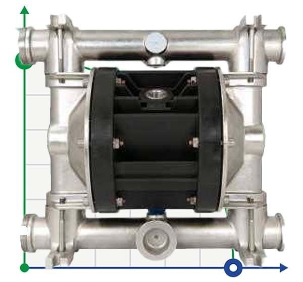 Пневматический мембранный насос BOXER 81 AISI 316 IB81-A-HTAAT--