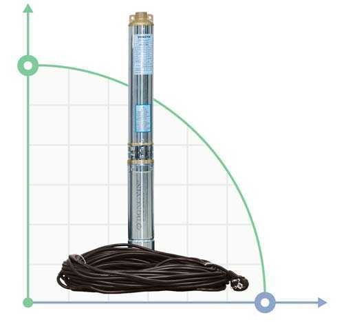 Zentrifugalpumpe Bohrlocher 1.5kVt H 108 (80) m Q 90 (60) L/min Ø80mm (50m Kabel) AQUATICA (Dongyin)