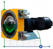Industrial hose pump JXHIN-15-ABS Plastic-F-NR-P, 215 l/h, 0,55 kW, 12 bar, 380V
