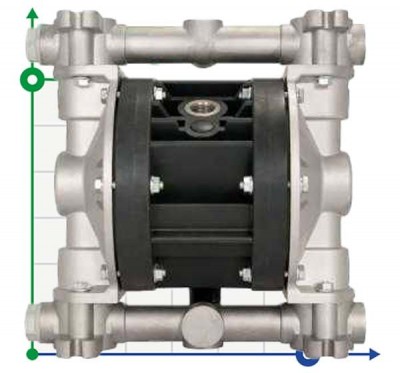Pompe pneumatique à membrane BOXER 50 ALU IB50-ALN-AAN--