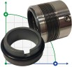 Ущільнення з металевим сильфоном R-680 2.3/4, SIC/SIC, VITON, AM350/316