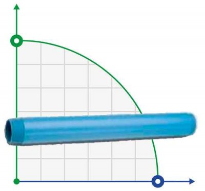 1 дюйм PVC Стойка 60 см