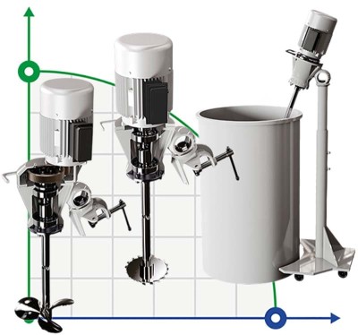 Mélangeur à palettes portable GREATWALL MIXERS avec entraînement par engrenages de la série XKJ avec une puissance jusqu'à 2,2 kW 0~350 tr/min