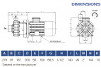 Кислотостойкий насос с магнитной муфтой FLUIMAC COMPASS CM 30 PVDF, 2,2 кВт, 380В