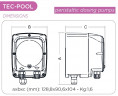 Pompe doseuse péristaltique AQUA PDP TEC-POOL 4-1 100-240VAC SANTOPRENE GRIS AVEC NIVEAU PRED.