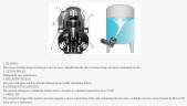 Hygienic mixer with magnetic drive GREATWALL MIXERS with bottom entry MTS series power up to 7.5 kW 40~360 rpm
