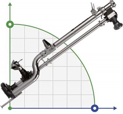 Bomba de toma de fuerza vertical Veneroni LVTM 12/540, 4,5m, 360 m3/h con tornillo mezclador