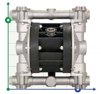 Pompe pneumatique à membrane BOXER 50 ALUMINIUM IB50-ALHTAIT-C